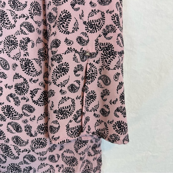 Roz and Ali Pink Patterned Blouse with Mid Length Sleeves - Picture 5 of 8